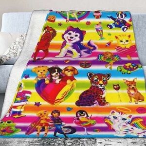 Lisa Frank Animal Print Blanket 3x4 feet NWT